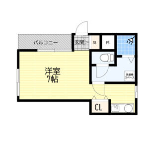 ワンルーム 間取り図