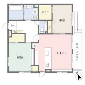 2LDK 間取り図