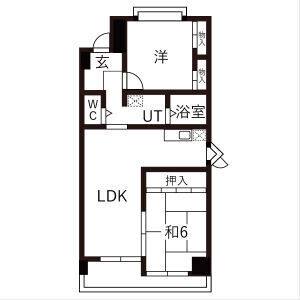 2LDK 間取り図
