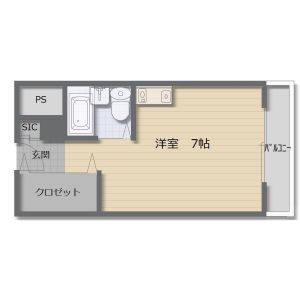 ワンルーム 間取り図