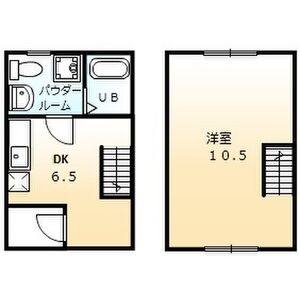 1DK 間取り図