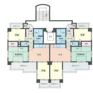 3DK 間取り図