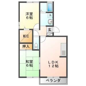 2LDK 間取り図
