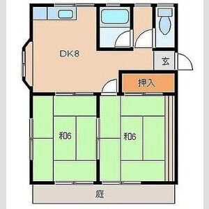 2DK 間取り図