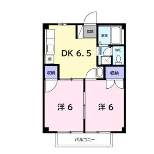 2DK 間取り図