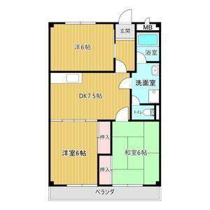 3DK 間取り図