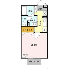 1K 間取り図