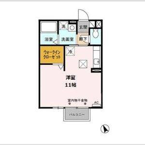 ワンルーム 間取り図