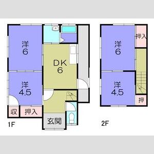 4DK 間取り図
