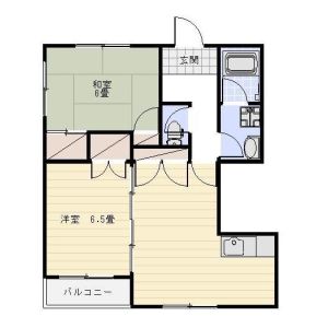 2LDK 間取り図