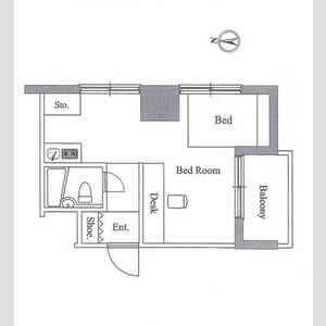 ワンルーム 間取り図