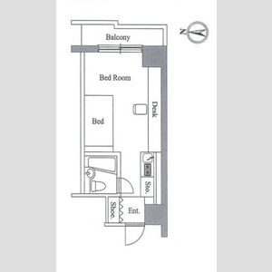 ワンルーム 間取り図