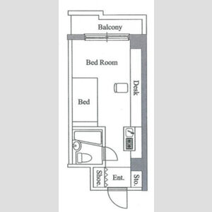 ワンルーム 間取り図