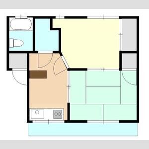 2DK 間取り図