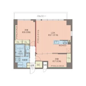 2LDK 間取り図