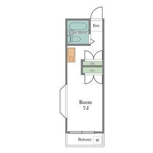 ワンルーム 間取り図