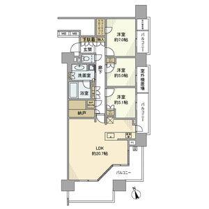 3LDK 間取り図