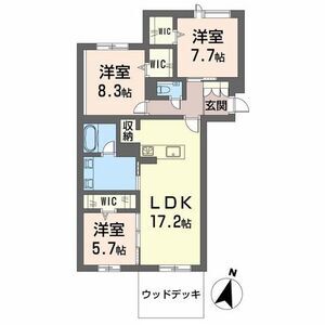 3LDK 間取り図