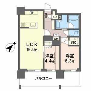 2LDK 間取り図
