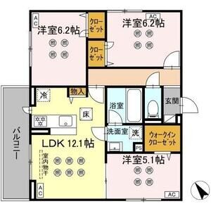 3LDK 間取り図