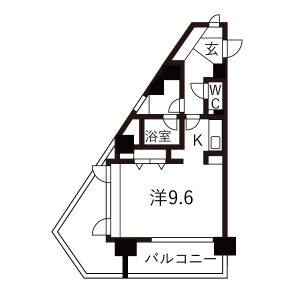 1K 間取り図