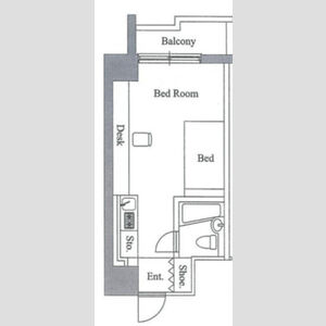 ワンルーム 間取り図