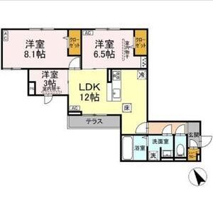 3LDK 間取り図