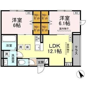 2LDK 間取り図