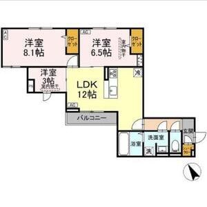 3LDK 間取り図