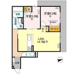 2LDK 間取り図