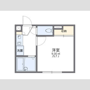 1K 間取り図