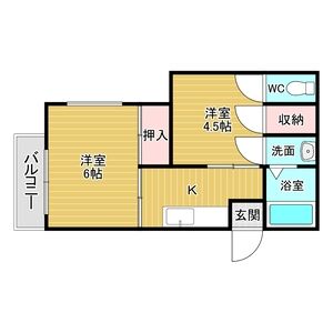2K 間取り図