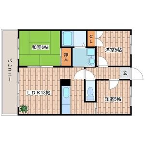 3LDK 間取り図