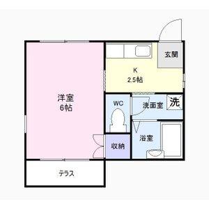 1K 間取り図