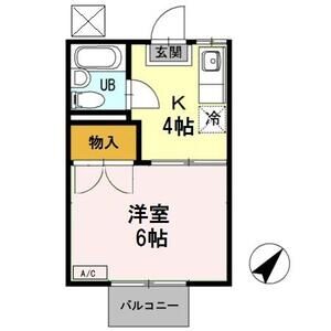 1K 間取り図
