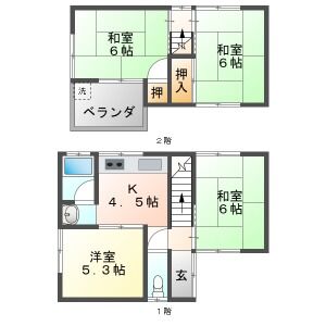 4K 間取り図