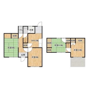 4DK 間取り図