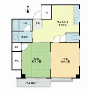 2DK 間取り図