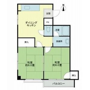 2DK 間取り図