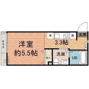 ワンルーム 間取り図