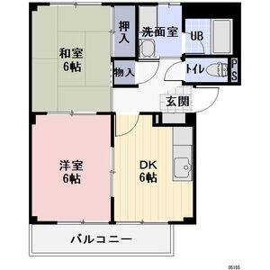 2DK 間取り図