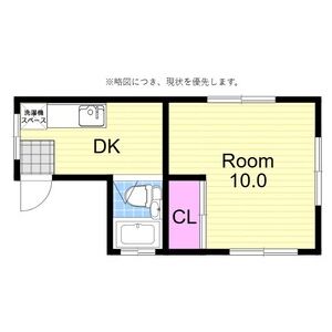 1DK 間取り図