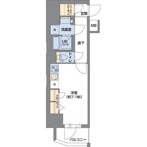 ワンルーム 間取り図