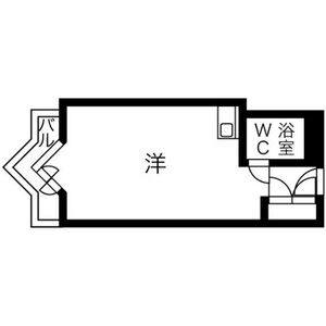 ワンルーム 間取り図