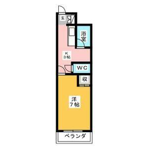 1K 間取り図