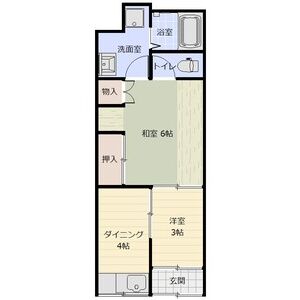 2DK 間取り図
