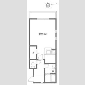 ワンルーム 間取り図