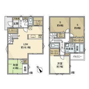 4LDK 間取り図