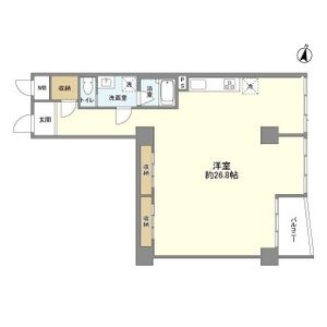 ワンルーム 間取り図