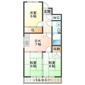 3DK 間取り図